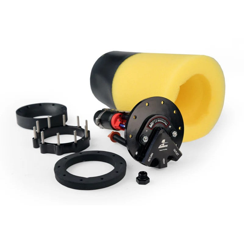 Aeromotive 18329 EFI Returnless Phantom fuel pump assembly for universal 6 to 10 inch deep tanks.