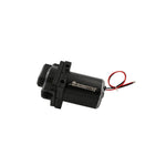 Aeromotive 24302 high flow brushed coolant pump with 3/4 inch NPT ports and universal remote mounting bracket.