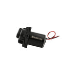 Aeromotive 24303 brushed electric coolant pump for universal remote mounting with AN-12 ports and mounting bracket.