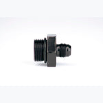Aeromotive 15609 ORB-10 to AN-06 male flare reducer fitting with O-ring boss threading.