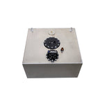 Aeromotive TRV 15 gallon fuel cell featuring an integrated brushless spur 10.0 gear pump and aluminum construction.