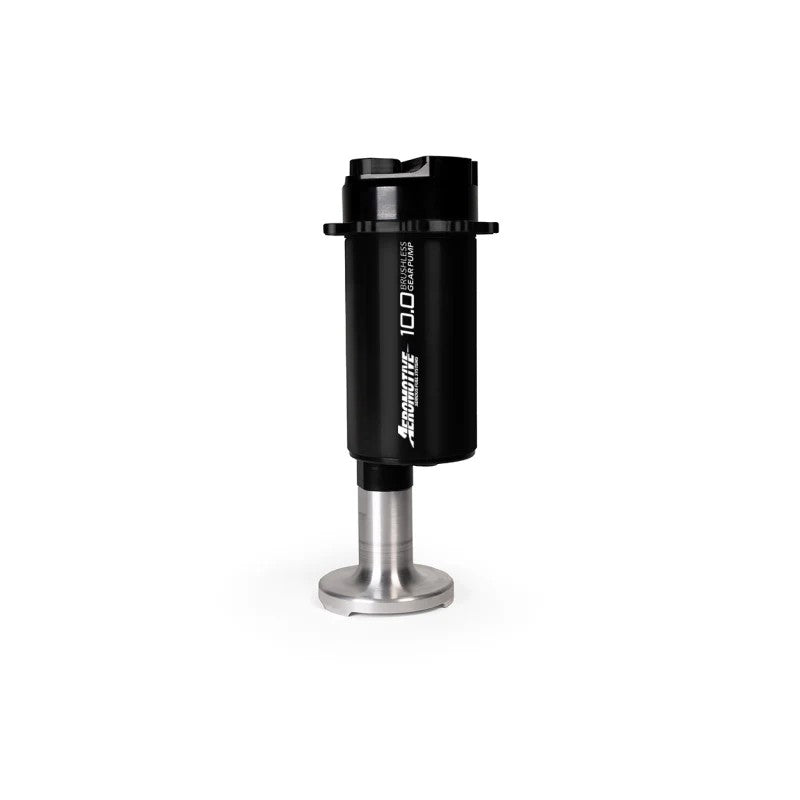 Aeromotive 18055 TVS Brushless Spur 10.0 in-tank fuel pump module with integrated fuel cell pickup.
