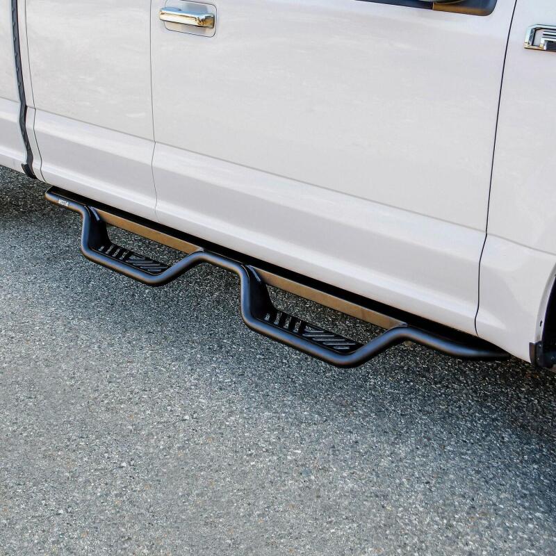 Westin Outlaw Drop Nerf Step Bars - Textured Black - Fits Ford F-150, F-250, and F-350 2015-2026 (SuperCab)