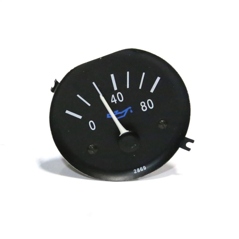 Omix OE style replacement engine oil pressure gauge face for 1987-1991 Jeep Wrangler YJ dashboard cluster
