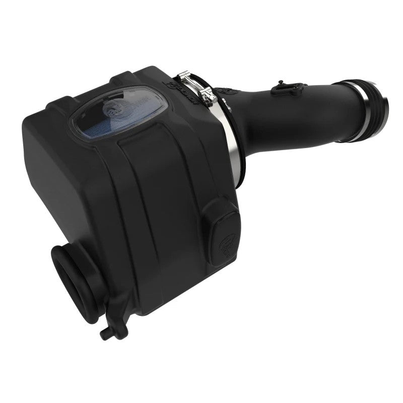 aFe Momentum GT cold air intake with black XLPE housing, clear sight window, and Pro 5R filter for Toyota Tundra