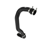aFe Power BladeRunner wrinkle black 3-inch aluminum hot charge pipe with silicone couplings and T-bolt clamps