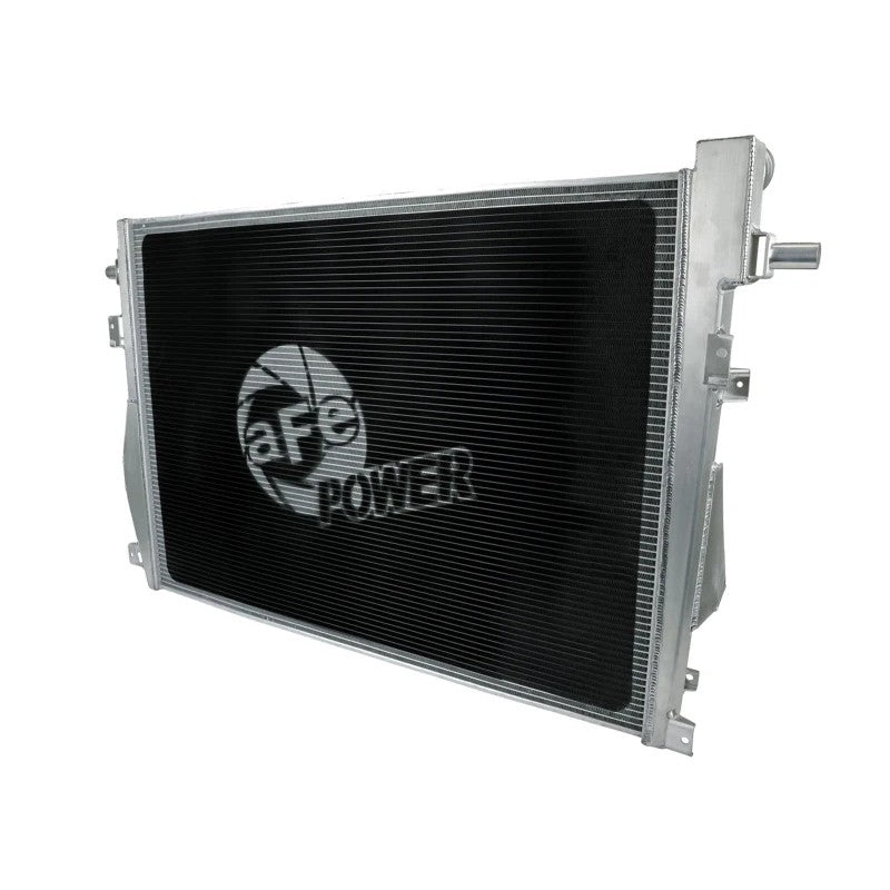 Brushed aluminum aFe BladeRunner Street Series radiator for 2011-2016 Ford F-250/F-350 Super Duty.