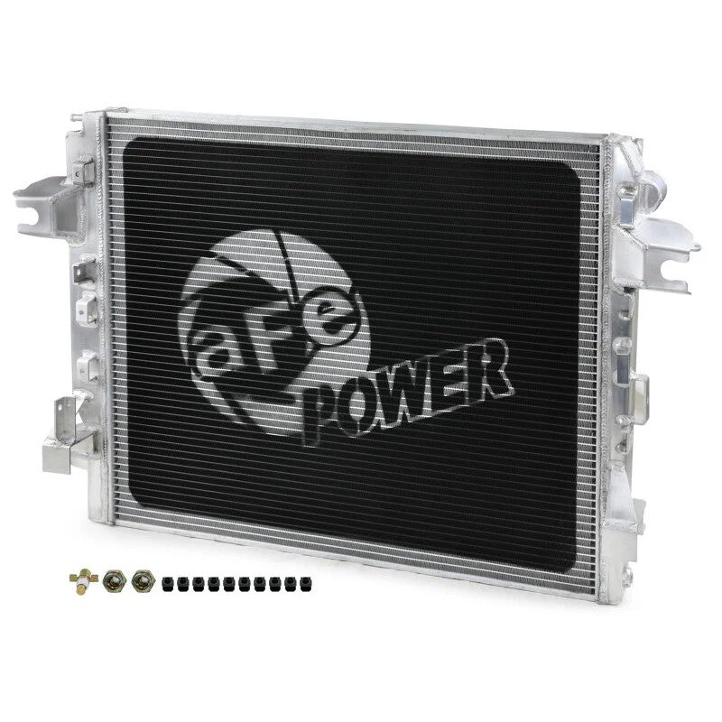 aFe POWER BladeRunner Street Series brushed aluminum 3-row radiator with TIG-welded tanks for 2013-2018 Ram 2500/3500