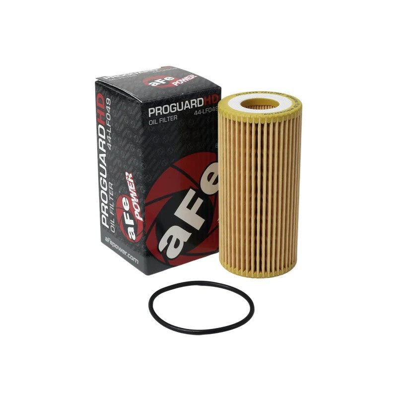 aFe POWER Pro GUARD synthetic media oil filter 44-LF049 for Audi and Volkswagen vehicles