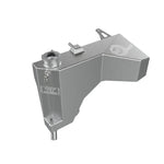 Brushed aluminum aFe BladeRunner GT coolant expansion tank showing TIG welds, sight tube, and billet fittings.