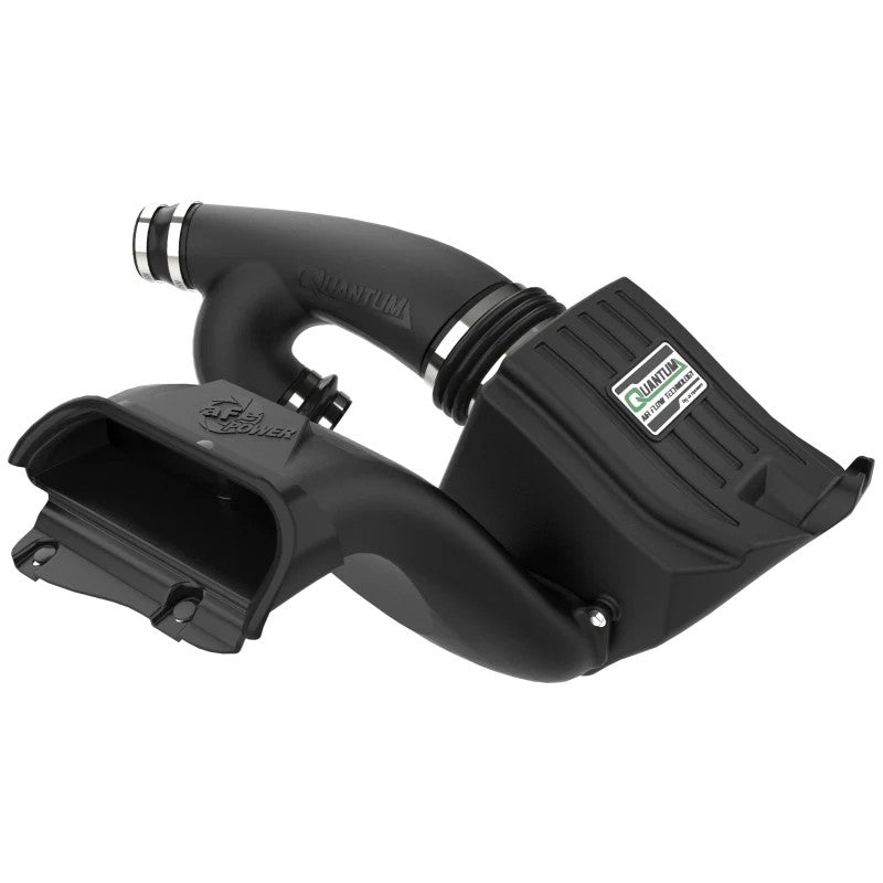 aFe Power Quantum cold air intake with black XLPE airbox and blue Pro DRY S filter for 2015-2026 Ford and Lincoln trucks