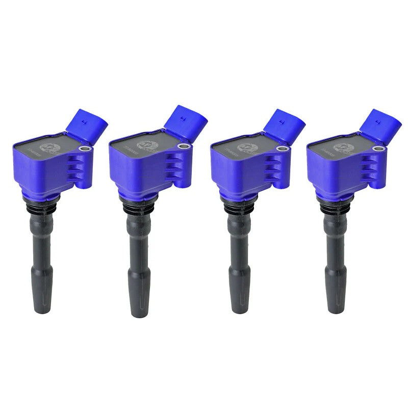 Set of four aFe POWER Scorcher high-performance ignition coils with manufacturer part number 77-92005-MB