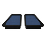 aFe Magnum FLOW Pro 5R oiled air filter featuring blue five-layer cotton media and a black polyurethane frame.