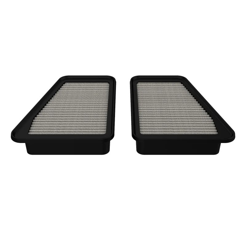 aFe Magnum FLOW Pro DRY S replacement air filter with 3-layer oil-free synthetic media and polyurethane frame