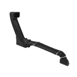 aFe POWER 55-21001 Dynamic Air Scoop Snorkel with interchangeable aluminum bezel on a Jeep cowl
