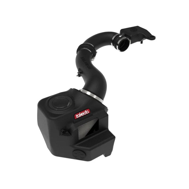 aFe POWER Takeda Momentum cold air intake with black XLPE housing and Pro DRY S filter for 2.5L Subaru Forester