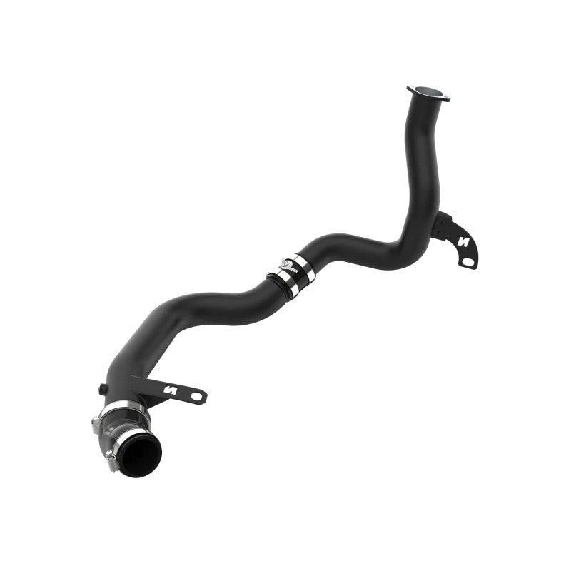 Wrinkle black aFe POWER BladeRunner hot charge pipe kit with 5-ply silicone couplings and SmartSeal clamps for Veloster N