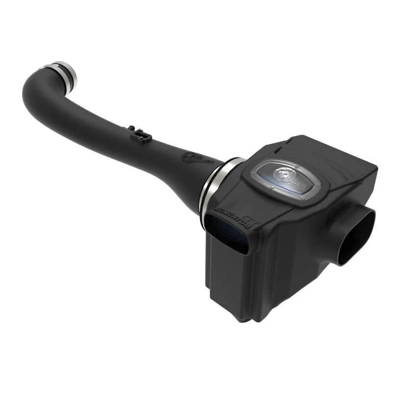 aFe Power Momentum GT cold air intake system for Nissan Frontier V6-3.8L featuring XLPE housing and Pro 5R air filter.