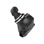 aFe Momentum HD cold air intake with sealed black XLPE housing, clear sight window, and Pro DRY S filter