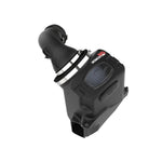 aFe POWER Momentum HD cold air intake system featuring an XLPE housing with clear sight window and Pro 10R air filter.