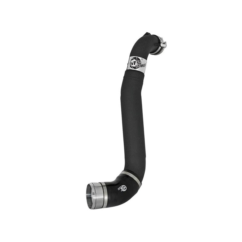 aFe Power BladeRunner wrinkle black 3.5 to 3 inch aluminum cold side intercooler tube with silicone couplings and clamps