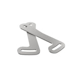 aFe CONTROL laser-cut 304 stainless steel rear leveling sensor brackets for 2022-2024 Toyota Tundra air suspension.