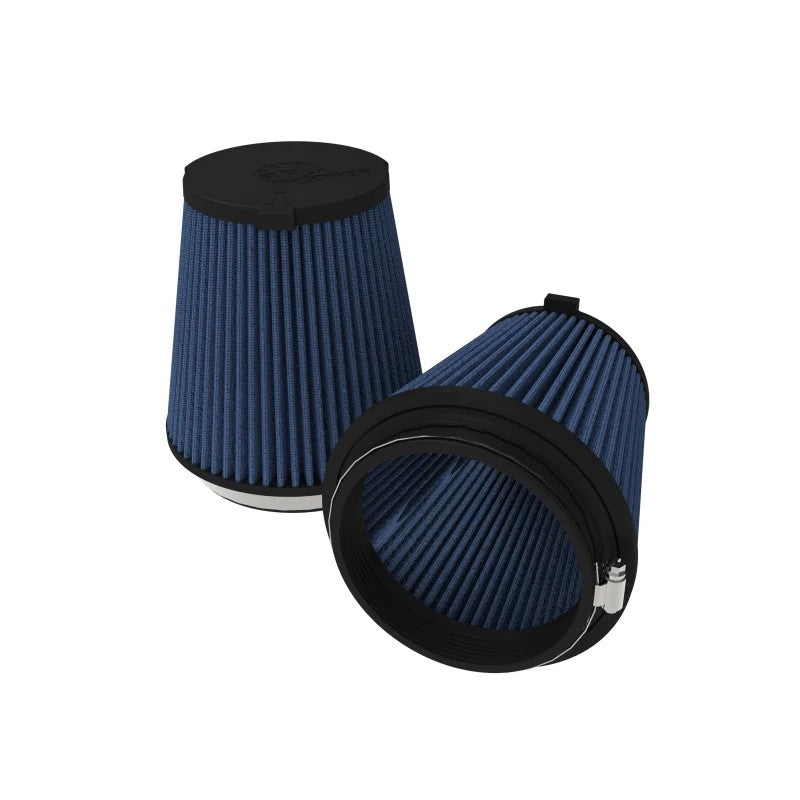 aFe Magnum FLOW Pro 5R performance air filter with blue 5-layer oiled media and black polyurethane base