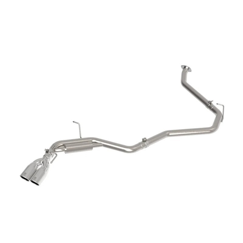 aFe Takeda 304 stainless steel cat-back exhaust system with dual polished 3.5-inch tips for 2025-2026 Toyota Camry