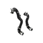 aFe BladeRunner wrinkle black aluminum hot and cold charge pipe kit with silicone couplings for 2021-2025 Ford Bronco 2.3L