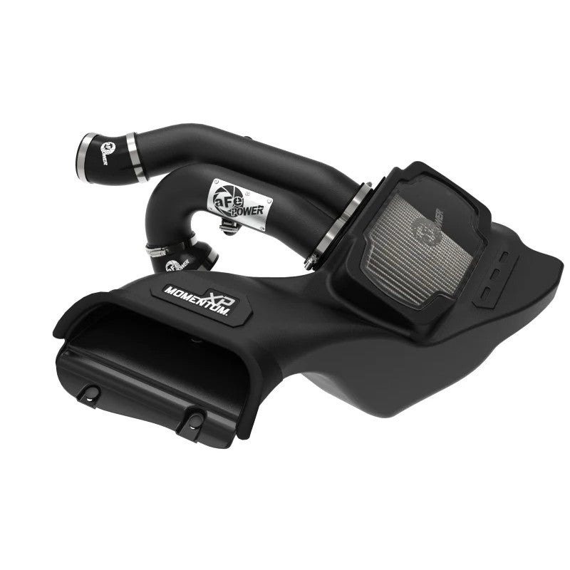 aFe Momentum XP air intake with dual wrinkle-black aluminum tubes and XLPE housing for Ford F-150 3.5L