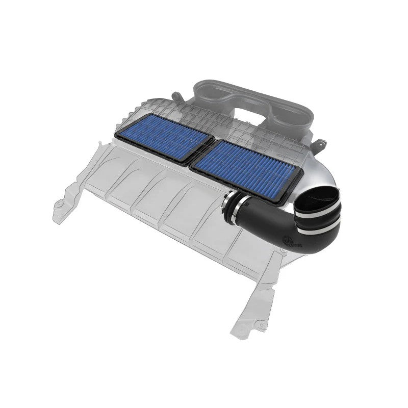 aFe Super Stock Induction System with XLPE intake tube and dual blue Pro 5R air filters for 2021-2024 Ram 1500 TRX