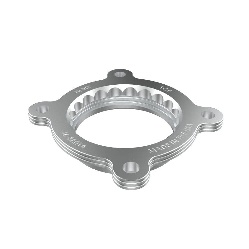 aFe Silver Bullet CNC-machined 6061-T6 billet aluminum throttle body spacer for 2021-2025 Lexus IS350