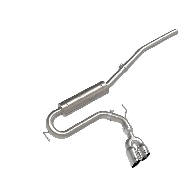aFe Rebel Series 304 stainless steel cat-back exhaust system with polished tip for 2022-2026 Ford Maverick