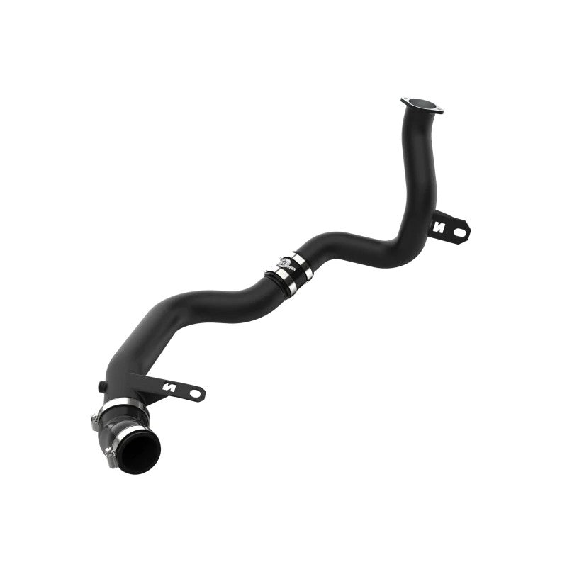 aFe POWER BladeRunner wrinkle black aluminum hot charge pipe with 5-ply silicone couplings for 2022-2023 Hyundai Kona N