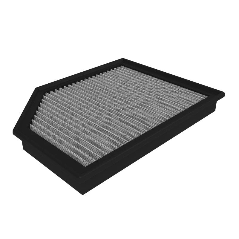 aFe POWER Magnum FLOW Pro DRY S replacement air filter with blue synthetic media and black polyurethane frame