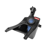 aFe Takeda Momentum cold air intake with black XLPE sealed housing, clear sight window, and blue Pro 5R air filter.