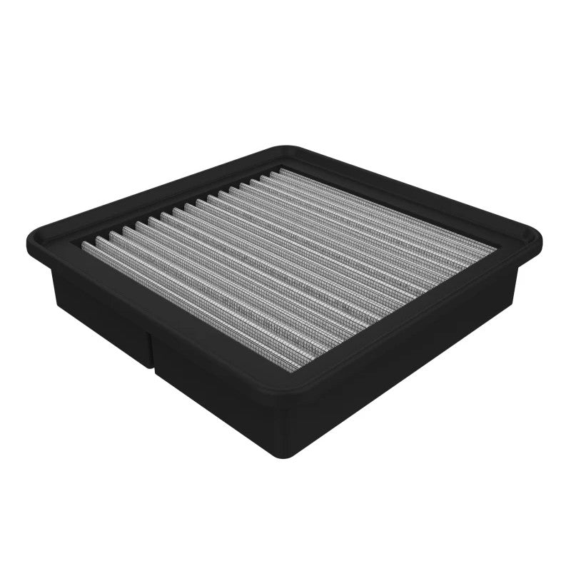 aFe Magnum FLOW Pro Dry S replacement air filter with oil-free synthetic media and black polyurethane frame.