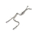 aFe Vulcan Series 3-inch 304 stainless steel cat-back exhaust with dual 4.5-inch polished tips for Ford Bronco Raptor.