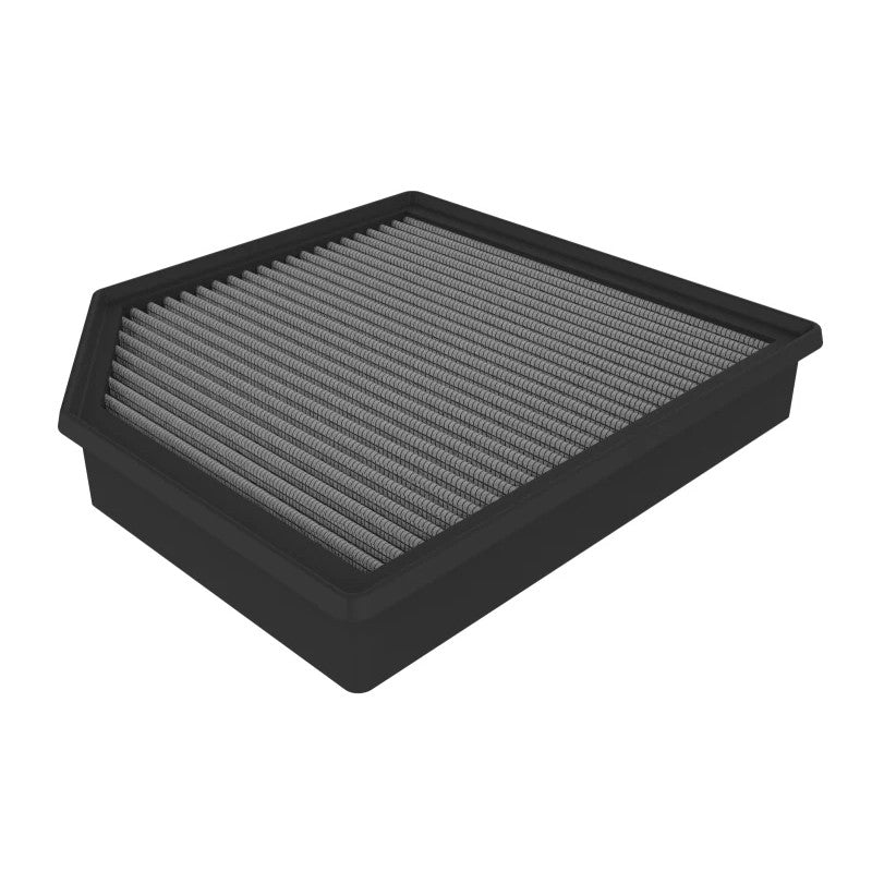 aFe POWER Magnum FLOW Pro DRY S drop-in air filter with three-layer blue synthetic media and black polyurethane frame