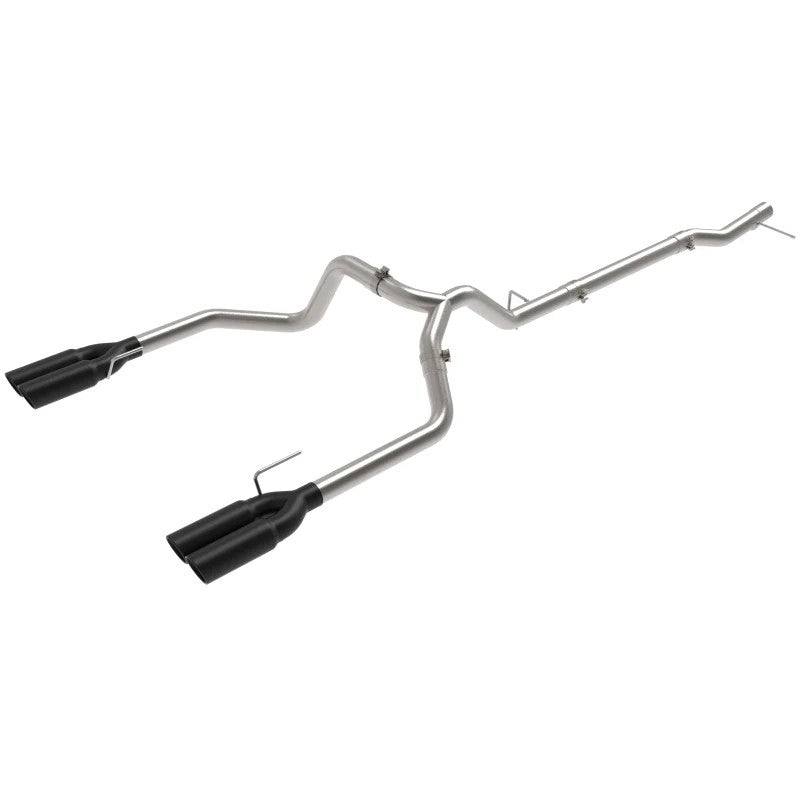 aFe Vulcan Series 304 stainless steel DPF-back exhaust system with quad 4-inch black tips for 3.0L Silverado and Sierra 1500