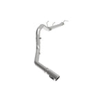aFe Apollo GT Series axle-back exhaust system for Ford F-250 F-350 featuring 409 stainless steel and 6-inch polished tip.