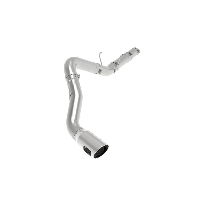 aFe ATLAS 5-inch aluminized steel DPF-back exhaust system with 7-inch polished stainless steel clamp-on tip