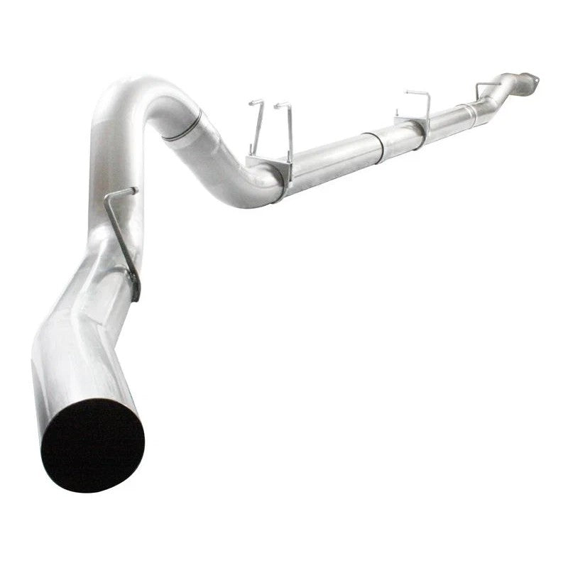 aFe Atlas Exhaust 4in DPF-Back Exhaust Aluminized Steel Polished Tip 11-14 ford Diesel Truck V8-6.7L