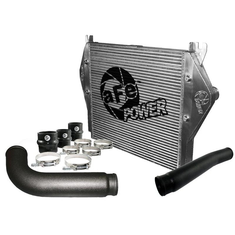 Black powder-coated 2.5-inch aFe Power BladeRunner stainless steel hot side intercooler tubes for Ford Focus 2.0L.