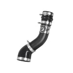 aFe BladeRunner 3-inch textured black intercooler hot side tube with black couplings and stainless steel T-bolt clamps