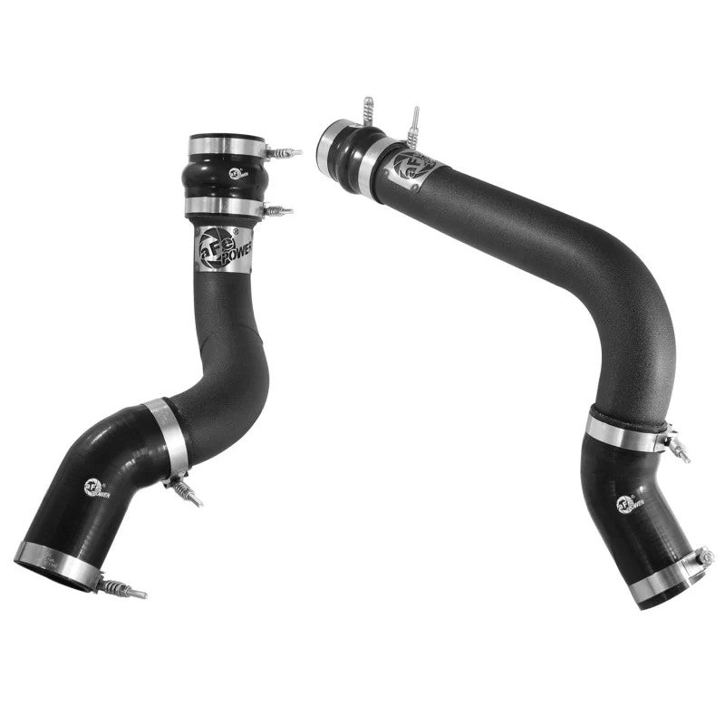 aFe BladeRunner 3 inch black powder-coated aluminum hot and cold side intercooler tubes for 2013-2018 Ram 2500/3500