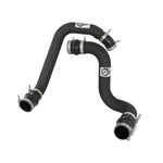 aFe Power BladeRunner wrinkle black 3-inch aluminum hot and cold side intercooler tubes for Ford 6.0L diesel