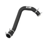 aFe Power BladeRunner wrinkle-black 3-inch aluminum intercooler tube with silicone boots and stainless steel clamps.