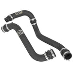 aFe Power BladeRunner 3-inch black powder-coated aluminum hot and cold side intercooler charge pipes for GM 6.6L LML diesel