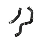 aFe BladeRunner wrinkle black mandrel-bent aluminum charge pipe kit with silicone couplings and stainless T-bolt clamps